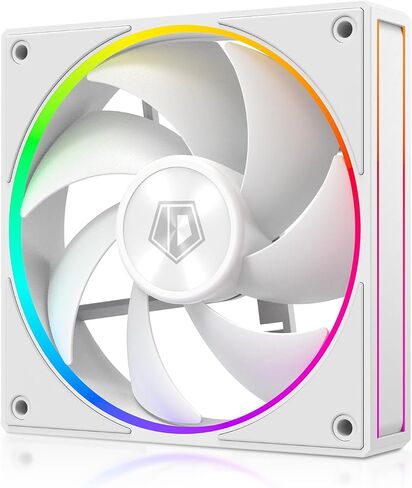 ID-COOLING AF-127-K-TRIO 120mm Case Fan ARGB FDB Bearing PC Fan Daisy Chain Connector Computer Fan for Radiator/CPU Air Cooler/Computer Case, 3 Pack, Black in Kuwait