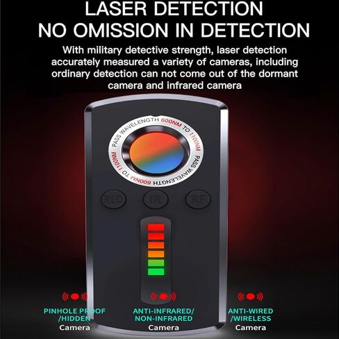 كاشف الكاميرا الخفية من كوكوكر، كاشف حشرات، جهاز كشف GPS مضاد للتجسس، ماسح ضوئي للكشف عن الترددات اللاسلكية لحماية الخصوصية للفنادق in Kuwait