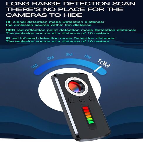 كاشف الكاميرا الخفية من كوكوكر، كاشف حشرات، جهاز كشف GPS مضاد للتجسس، ماسح ضوئي للكشف عن الترددات اللاسلكية لحماية الخصوصية للفنادق in Kuwait