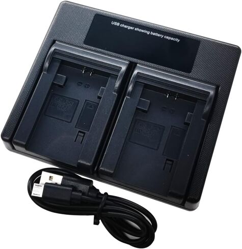 USB المزدوج شاحن بطارية لكانون BP-727 CG-700 BP-719 BP-745 LEGRIA VIXIA HF M506 M60 R306 R36 R37 R46 R66 R606 M50 M500 R300 R32 R30 R31 كاميرا in Kuwait