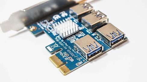 بطاقة Dracaena PCI Express Multiplier Riser، PCIe 1 إلى 4 فتحات PCI-Express 16X بطاقة Riser PCI-E 1X إلى بطاقة محول 4 PCIE 1-4 خارجية (16X) in Kuwait