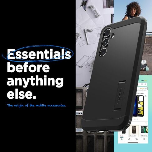 Spigen Tough Armor Designed for Galaxy S23 FE Case (2023) - Black in Kuwait
