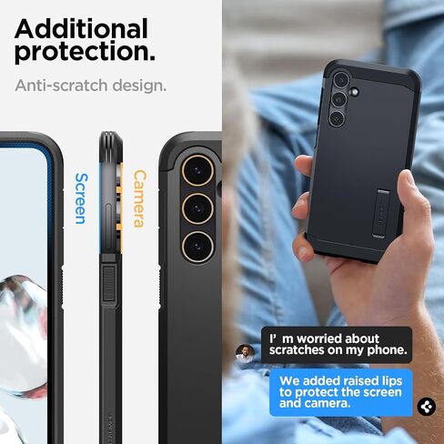 Spigen Tough Armor Designed for Galaxy S23 FE Case (2023) - Black in Kuwait