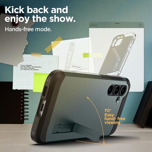 حافظة Spigen Tough Armor مصممة لهاتف Galaxy S23 FE (2023) - أسود in Kuwait