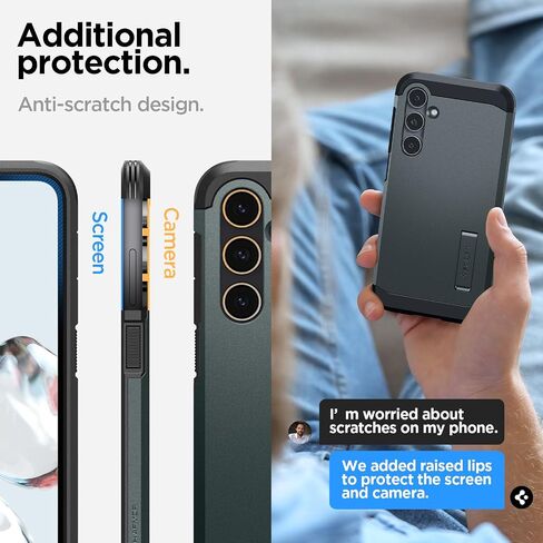 حافظة Spigen Tough Armor مصممة لهاتف Galaxy S23 FE (2023) - أسود in Kuwait