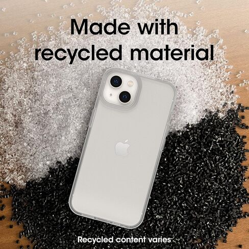 حافظة OtterBox iPhone 13 (فقط) Prefix Series - أسود كريستالي، رفيعة للغاية، مناسبة للجيب، حواف مرتفعة تحمي الكاميرا والشاشة، متوافقة مع الشحن اللاسلكي in Saudi Arabia