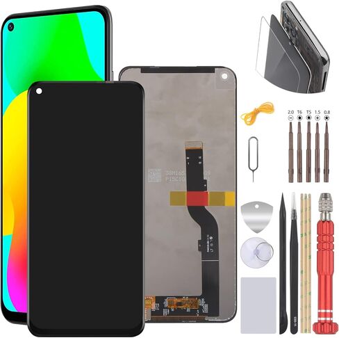 او كولر مجموعة محول رقمي لشاشة LCD تعمل باللمس تي سي ال 10L T780H T770 T770B T770H PLEX T780 6.53 انش مع ادوات (اسود) in Kuwait