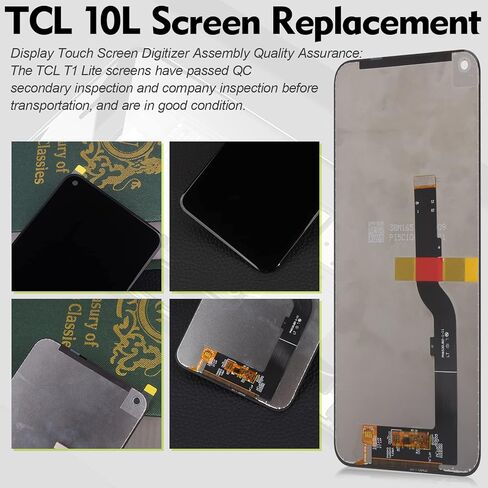 او كولر مجموعة محول رقمي لشاشة LCD تعمل باللمس تي سي ال 10L T780H T770 T770B T770H PLEX T780 6.53 انش مع ادوات (اسود) in Kuwait