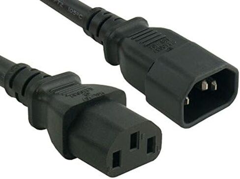 سلك توصيل طاقة للكمبيوتر بطول 6 أقدام و16 AWG من IEC320 C13 إلى IEC320 C14 in Kuwait