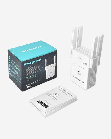 موسع واي فاي 2022، معزز إشارة لاسلكية 1200 ميجا بت في الثانية للمنزل، مكبر إشارة ثنائي النطاق، معزز الإنترنت الفائق، أوضاع جهاز التوجيه/مكرر مع منافذ إيثرنت، يغطي ما يصل إلى 1500 قدم مربع و30 جهازًا in Kuwait