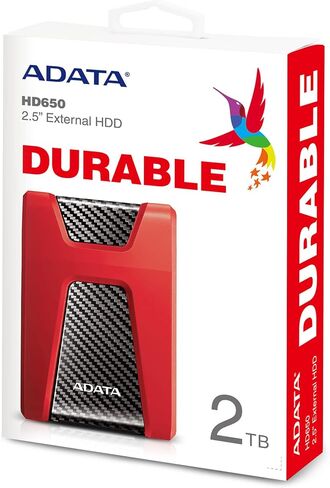 ADATA HD650 4TB USB 3.1 Shock-Resistant External Hard Drive, Black (AHD650-4TU31-CBK) in Kuwait