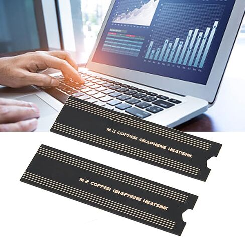Zunate M.2 NVMe PS5 Heatsink، M.2 PCIE NVME 2280 SSD طلاء الجرافين غطاء كامل النحاس المبرد، SSD المبرد مع التوصيل الحراري للكمبيوتر المحمول PC PS5 مبرد قرص الحالة الصلبة in Kuwait