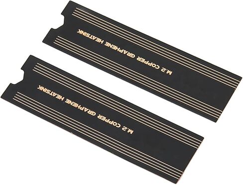 Zunate M.2 NVMe PS5 Heatsink، M.2 PCIE NVME 2280 SSD طلاء الجرافين غطاء كامل النحاس المبرد، SSD المبرد مع التوصيل الحراري للكمبيوتر المحمول PC PS5 مبرد قرص الحالة الصلبة in Kuwait