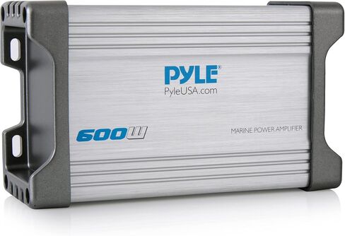 Pyle 2-Channel Marine Amplifier Receiver - Waterproof and Weatherproof Audio Subwoofer for Boat Stereo & 6.5 Inch Dual Marine Speakers - 2 Way Waterproof and Weather Resistant Outdoor Audio Stereo in Saudi Arabia