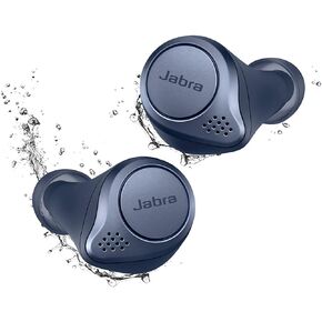 Jabra Elite Active 75t Navy Voice Assistant Enabled True Wireless Sports Earbuds with Charging Case (Renewed) in Saudi Arabia