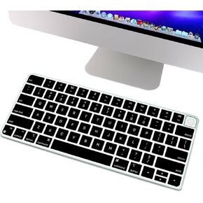 YongMai غطاء لوحة المفاتيح السيليكون لعام 2021 موديل جديد A2449 iMac Magic Keyboard مع معرف اللمس مع لوحة مفاتيح رقمية، غطاء لوحة مفاتيح Apple iMac Magic مقاوم للغبار وقابل للغسل وأغطية لوحة مفاتيح Apple Magic (أخضر) in Kuwait