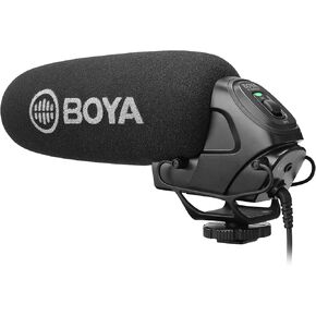 Boya BY-BM3030 ميكروفون على الكاميرا لكاميرات DSLR وكاميرات الفيديو بدون مرآة، أسود in Kuwait