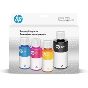 HP31 CMY/32XL Blk Bottled Ink Crtg 4-Pk,Black in Kuwait