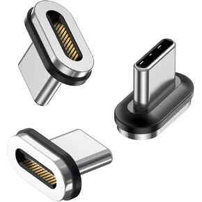 اطراف مغناطيسية من جي تي بينز 24 دبوس من النوع سي، موصل USB C بطرف USB C لمحول مغناطيسي USB C (عبوة من 3 قطع) in Kuwait