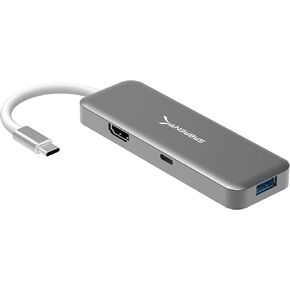SABRENT USB Type C Hub with HDMI and 2 USB 3.0 Ports,[4K and 60W Power Delivery Support] (HB-U2HC)