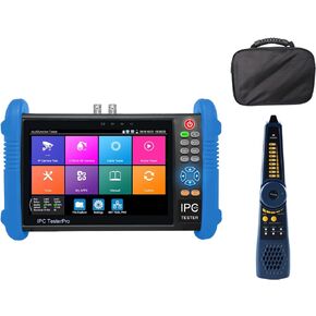 جهاز اختبار CCTV HD من WANLUTECH، جهاز اختبار كاميرا IP 7 بوصة تعمل باللمس بدقة 1920 × 1200 8 ميجابكسل CVI TVI AHD SDI CVBS جهاز اختبار الكاميرا يدعم RJ45 TDR POE 4K H.265(IPC-9800ADHS Plus) in Kuwait