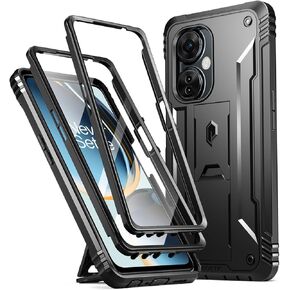 حافظة ثورة شعرية لهاتف OnePlus Nord N30 5G، [تم اختبار السقوط بدرجة ميل 20 قدمًا]، غطاء واقٍ متين مزدوج الطبقة مقاوم للصدمات لكامل الجسم مع مسند وواقي مدمج للشاشة، وردي in Kuwait