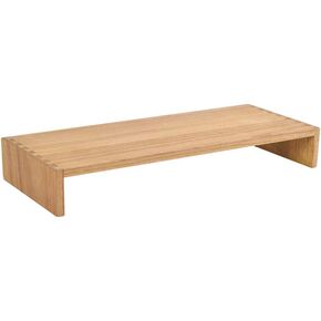 Kirigen Monitor Stand Wooden -Desk Stand Wood for Computer/Laptop/TV Printer - Monitor Arms & Stands Desk Riser for Office Organizers - Desktop Workspace Platforms Stands(59,Natural)