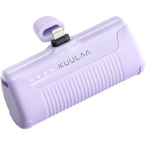 Kuulaa Portable Charger iPhone 4500mAh Mini Power Bank,Cute Battery Pack Backup Charger Travel Compatible with iPhone 14/13/12/11/XS/XR/Airpods (Purple) in Kuwait
