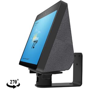 ATOPHK Wall Mount Stand for Echo Show 10 (2nd Generation) Horizontal 270 Degrees Rotation Longitudinal Angle Change Base Silver（Not fit Echo Show 8 & Echo Show 5, Only fit Echo Show 10 Generation）