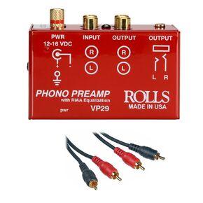 Rolls VP29 Phono Preamp with 2 RCA Male to 2 RCA Male Dual Audio Cable -3' in Kuwait