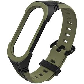 UPZOBU Replacement Band Strap for Xiaomi Mi Band 5/Mi Band 6/Mi Band 7/Amazfit Band 5 Fitness Tracker Smart Bracelet Wristband Rubber in Kuwait