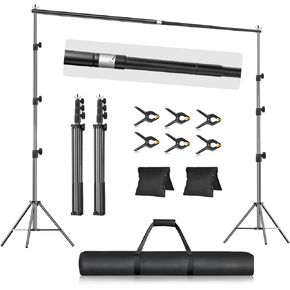 EMART 8.5x10FT Backdrop Stand Adjustable Back Drop Stand for Party Wedding in Kuwait
