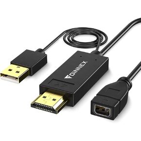 FOINNEX HDMI to Mini Displayport Adapter, Active HDMI to Mini DP Converter for Mac Mini, MacBook Pro PC to Apple Cinema Display(24/27 Inch), Not Mini DP to HDMI-4K@30Hz in Kuwait