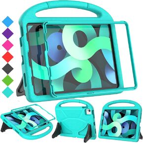 SUPLIK Kids Case for iPad Air 5th/4th Generation (10.9 inch,2022/2020) with Screen Protector, iPad Air 5 Kidproof Case with Handle Stand for Apple iPad Air Gen 4/5&Pro 11 Old Version, Pink in Kuwait
