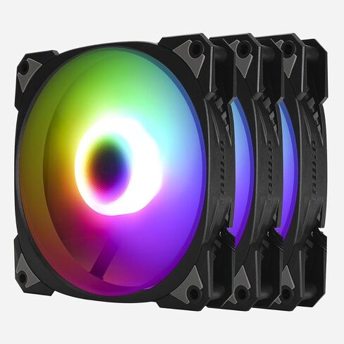 InWin Neptune AN120-3PK، مراوح PWM ARGB مقاس 120 مم، حزمة ثلاثية، إضاءة قابلة للتخصيص، ضغط ثابت، 5V-3PIN RGB قابل للعنونة، مزامنة اللوحة الأم مع 5V-3PIN، حتى 2200PWM، أسود in Kuwait