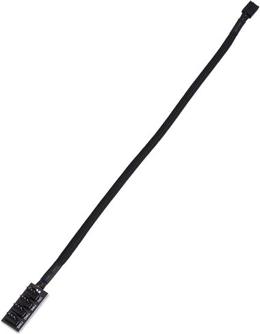 Bewinner 4-Pin PWM Fan Hub، 4-pin Male لوحدة المعالجة المركزية CPU Fans Hub، الكمبيوتر CPU/Case Fan Power Multi Splitter Connector Cable for 12V Computer 3-pin 4-pin Fans in Kuwait
