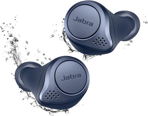 Jabra Elite Active 75t Navy Voice Assistant Enabled True Wireless Sports Earbuds with Charging Case (Renewed) in Saudi Arabia