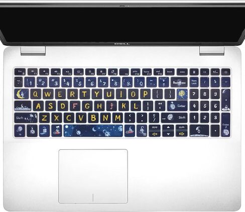 WSLUCKO Keyboard Cover Skin for 2021 2020 2019 Dell Inspiron 15 5501 5502 5505 5508 5584 5590 5593 5598 15.6" / Inspiron 15 7000 7590 7591 7501 7506 7706 7790 / Vostro 7590 5590 7500 ,Space Man in Kuwait