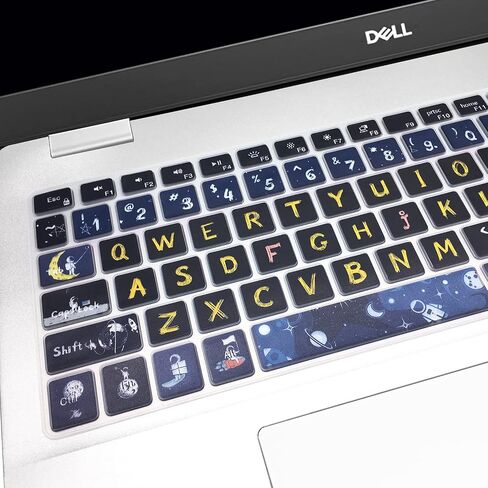 WSLUCKO Keyboard Cover Skin for 2021 2020 2019 Dell Inspiron 15 5501 5502 5505 5508 5584 5590 5593 5598 15.6" / Inspiron 15 7000 7590 7591 7501 7506 7706 7790 / Vostro 7590 5590 7500 ,Space Man in Kuwait