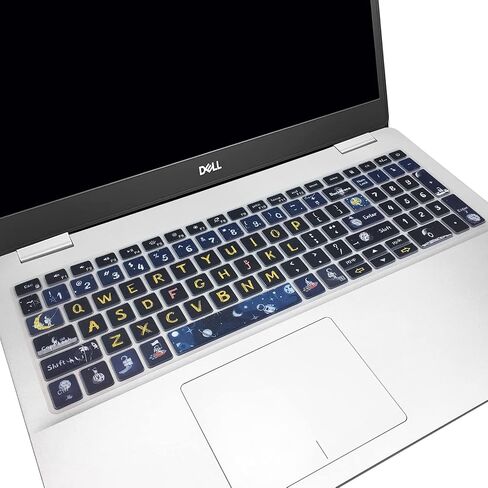 WSLUCKO Keyboard Cover Skin for 2021 2020 2019 Dell Inspiron 15 5501 5502 5505 5508 5584 5590 5593 5598 15.6" / Inspiron 15 7000 7590 7591 7501 7506 7706 7790 / Vostro 7590 5590 7500 ,Space Man in Kuwait