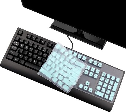Keyboard Cover for Lenovo Preferred Pro/Preferred Pro II for 4X30M86879, 41A5289, SK-8813/8817/8820/8825/8827, 73p5220, ku-0225, 54Y9400, KB1021/1468, ekb-425a US Keyboard Skin-HotBlue in Saudi Arabia