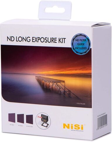 NiSi 100mm ND Base Kit | 100x100mm Square ND Filters, Includes ND8 & ND64 (3/6 Stops), 4-Slot Storage Pouch for Long Exposure Photography in Saudi Arabia