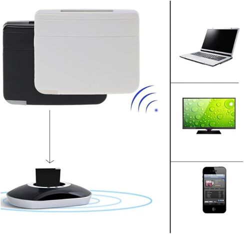 30 Pin Bluetooth Receiver Adapter for iPod iPhone iPad Speaker Dock Bluetooth A2DP Music Audio Receiver 30 Pin Compatible Bose iPod SoundDock (White) in Kuwait