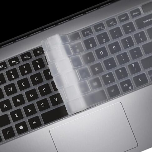 Keyboard Cover Skin for Dell Inspiron 16 5630 5620 5625 7620 7630, Inspiron 14 5430 5410 5415 5418 5420 5425 7415 7420 7425 7430, Dell Inspiron 13 5310 5320, Dell Latitude 3320 3420 14 (Black) in Saudi Arabia