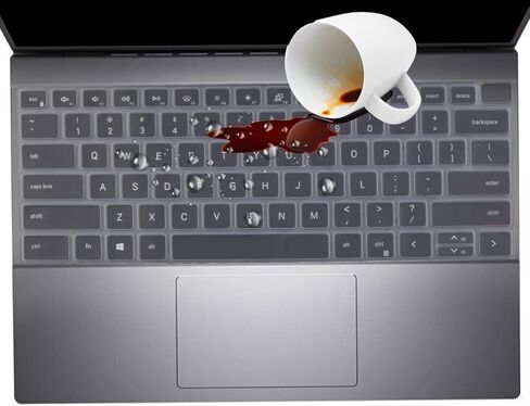 Keyboard Cover Skin for Dell Inspiron 16 5630 5620 5625 7620 7630, Inspiron 14 5430 5410 5415 5418 5420 5425 7415 7420 7425 7430, Dell Inspiron 13 5310 5320, Dell Latitude 3320 3420 14 (Black) in Saudi Arabia