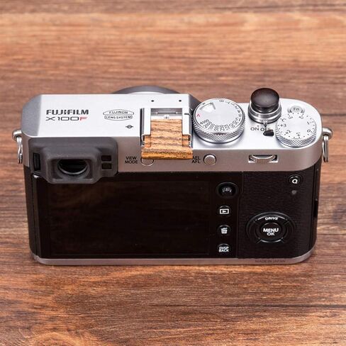 Wood Camera Hot Shoe Cover Protector Cap 1 PCS Red | Compatible with Fuji X-T30 X-T100 X-H1 X-T20 X100F X-T10 X-T3 X-T2 X-PRO2 X-E3 X-A2 X-A5 X100T X100S X30 X70 Cameras in Saudi Arabia
