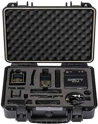 ميكروفونات رقمية لاسلكية من شركة ديتي كونِّكت - جهاز استقبال مزدوج القناة 2.4 جيجا هرتز + جهاز إرسال، شاشات عرض ضوء النهار أو ليد مشفرة 24 بت / 48 كيلو هرتز in Kuwait