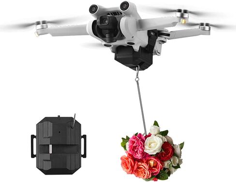 جهاز إسقاط حمولة نقل الحمولة من Airdrop، جهاز إسقاط بدون طيار، نظام إسقاط Airdrop متوافق مع DJI Mini 3/Mini 3 Pro/Mini 2/Mini SE/Mavic Mini/Mavic Pro/Mavic Air/FIMI X8SE in Saudi Arabia