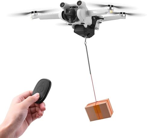 جهاز إسقاط حمولة نقل الحمولة من Airdrop، جهاز إسقاط بدون طيار، نظام إسقاط Airdrop متوافق مع DJI Mini 3/Mini 3 Pro/Mini 2/Mini SE/Mavic Mini/Mavic Pro/Mavic Air/FIMI X8SE in Saudi Arabia