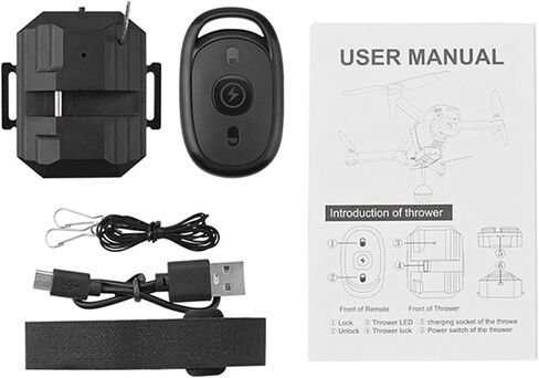 جهاز إسقاط حمولة نقل الحمولة من Airdrop، جهاز إسقاط بدون طيار، نظام إسقاط Airdrop متوافق مع DJI Mini 3/Mini 3 Pro/Mini 2/Mini SE/Mavic Mini/Mavic Pro/Mavic Air/FIMI X8SE in Saudi Arabia